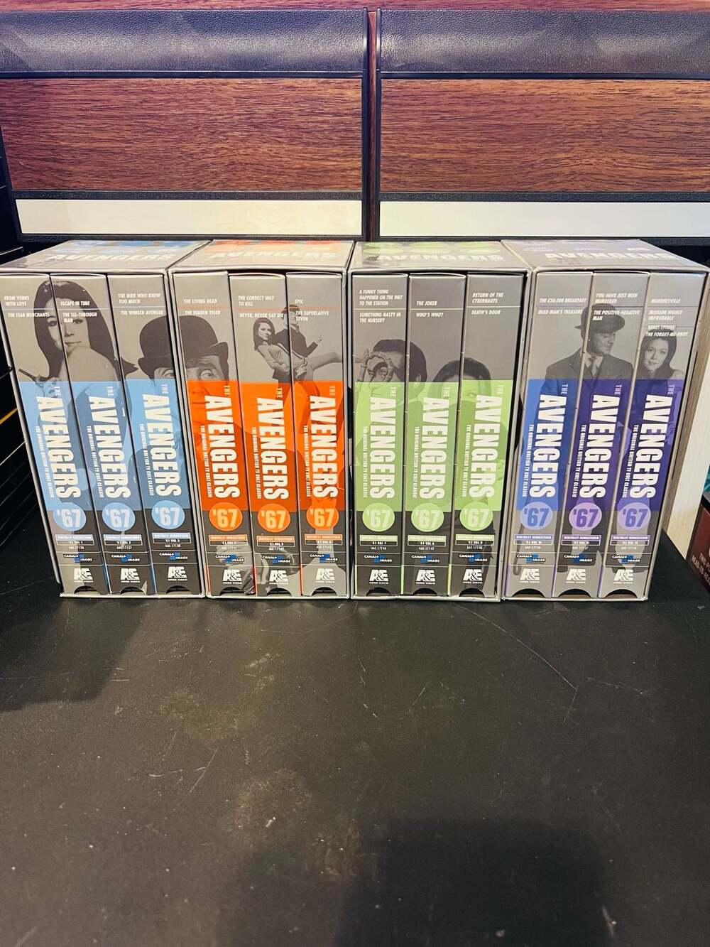 The Avengers '67 Original British TV Cult Classic 4-Box VHS Set TESTED
